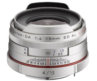 Pentax HD DA 15mm F4 ED AL Limited Silver